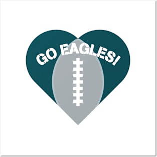 Heart Shaped Philadelphia Eagles Posters and Art